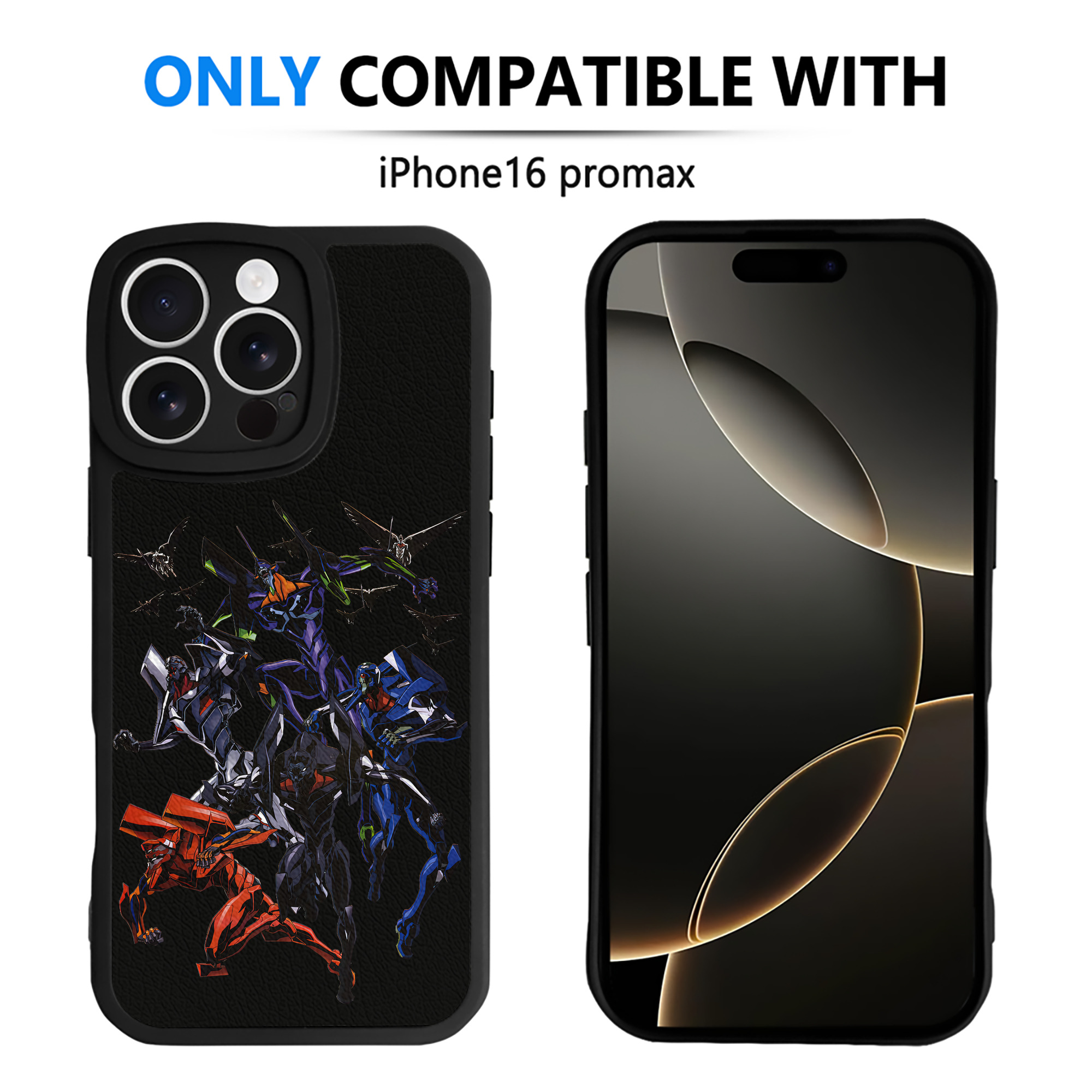 （画像用） EVA 新世紀エヴァンゲリオン 【iPhone 16シリーズ対応】シリコンスマホケース（レザー調） 材質：シリコン